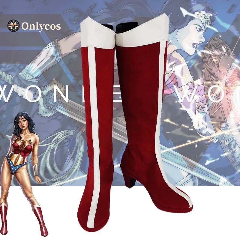 Women Anime Cosplay - Wonder Cosplay Woman Shoes Halloween Party