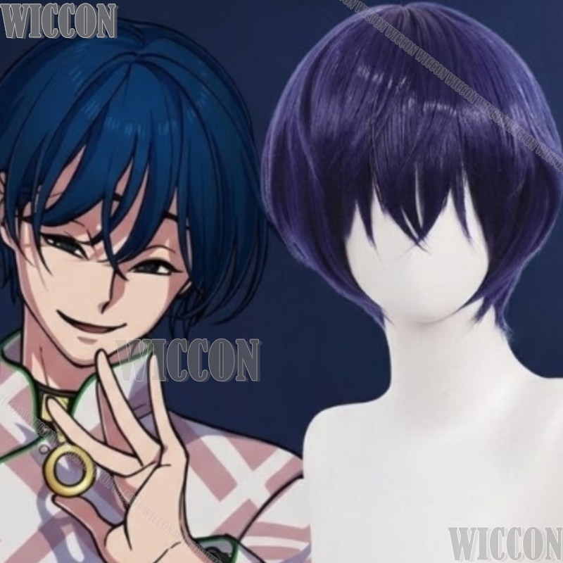 Anime Cosplay Events - Handsome Iori Motohashi Short Dark Blue