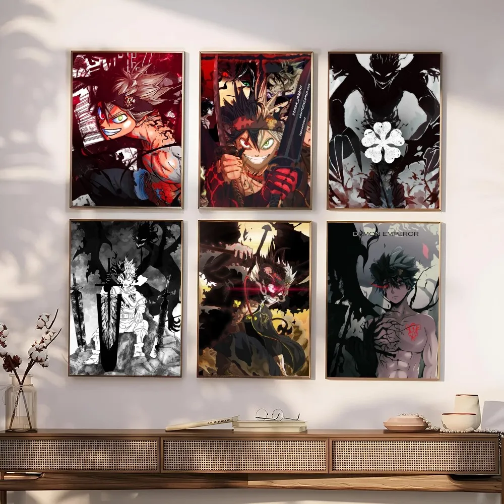 Black Clover Grimoire - 1PC Anime Black Clover Poster Self-adhesive