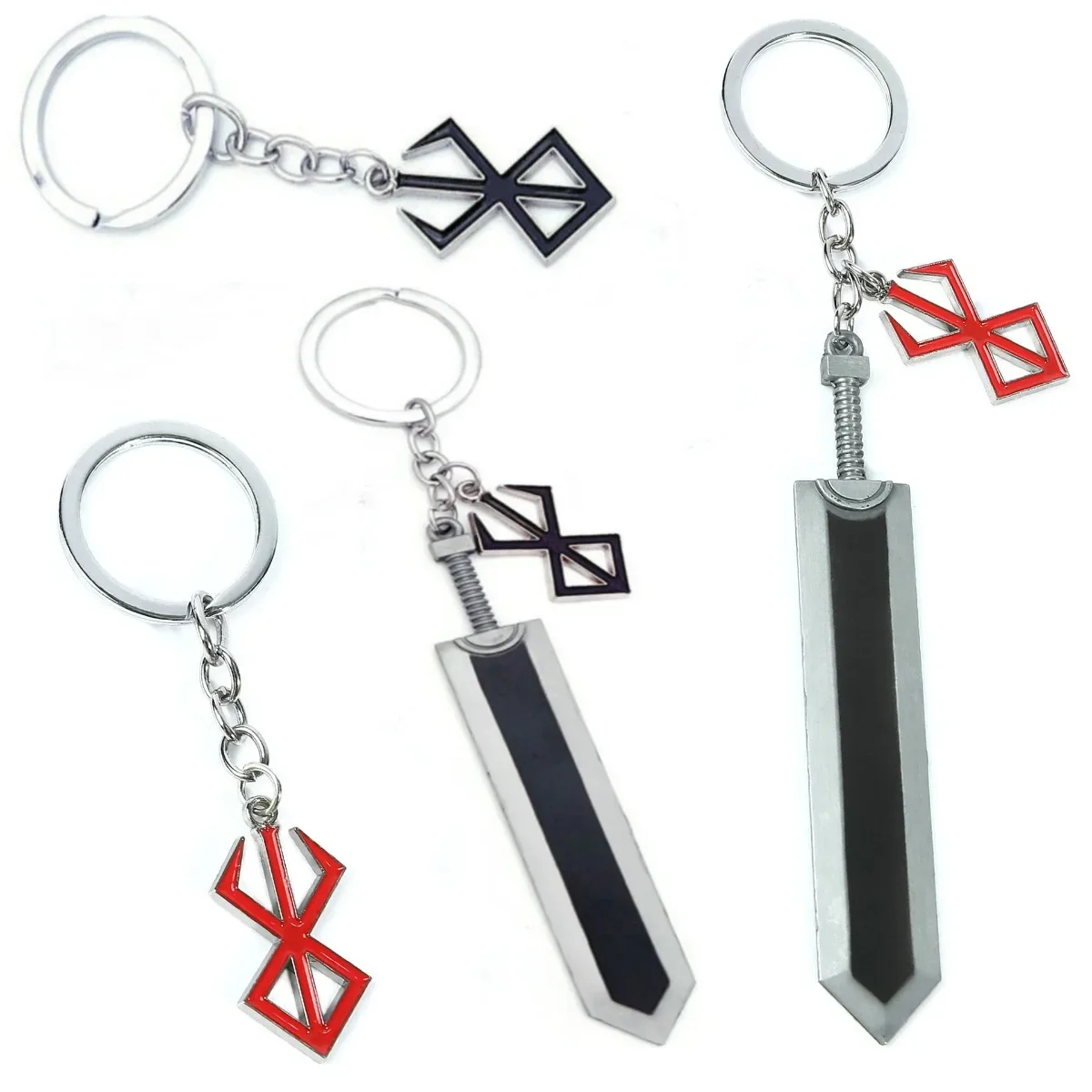 Red & Black Keychain Sword Bac - Black Clover Grimoire incelemesi ve fiyatı