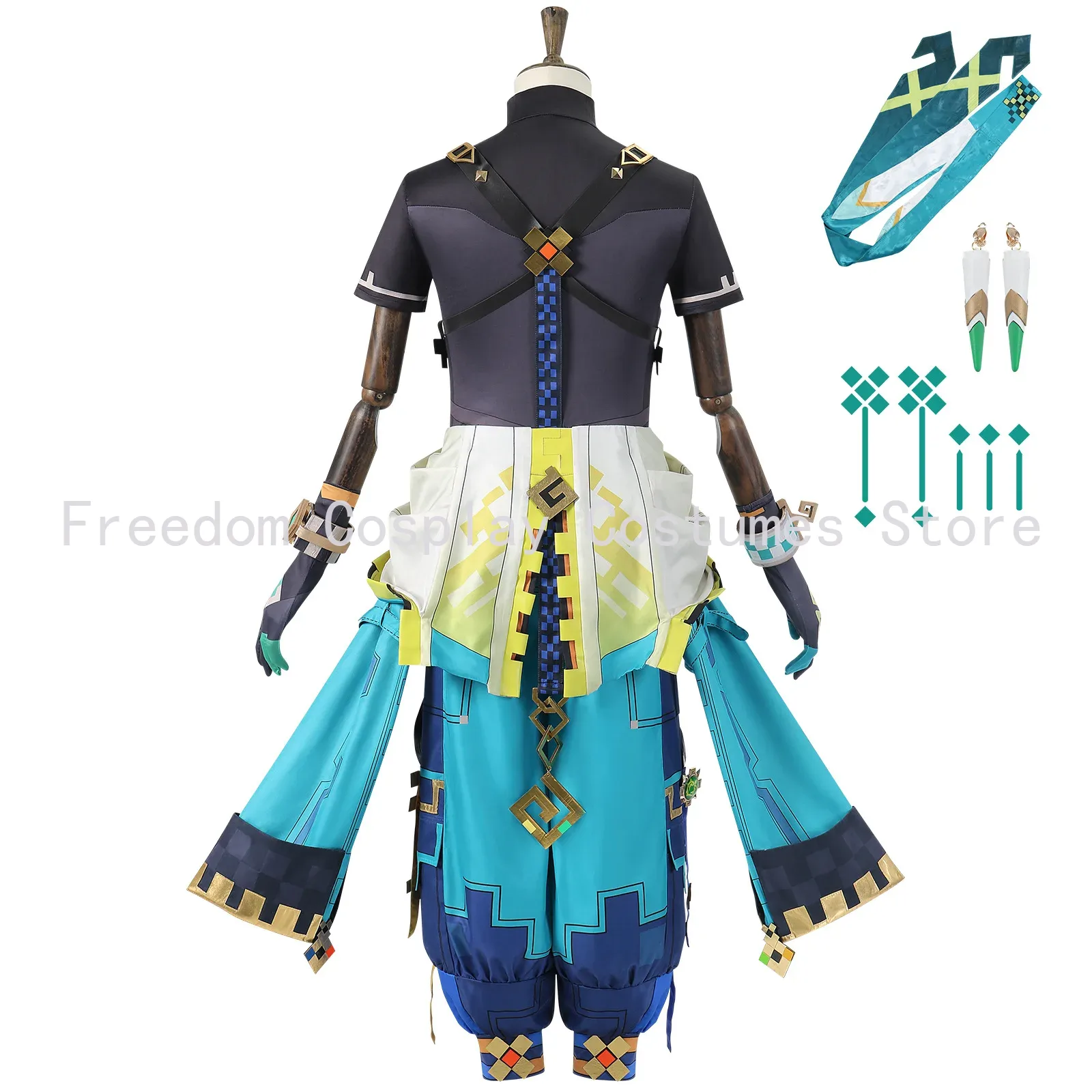 Game Genshin Impact Kinich Cos - Anime Cosplay Wig incelemesi ve fiyatı
