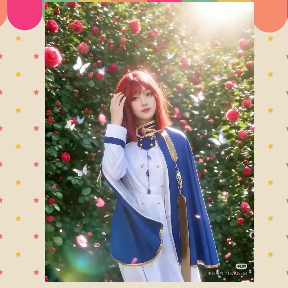 Shirayuki Cosplay Costumes Ani - Anime Cosplay With Red Hair incelemesi ve fiyatı