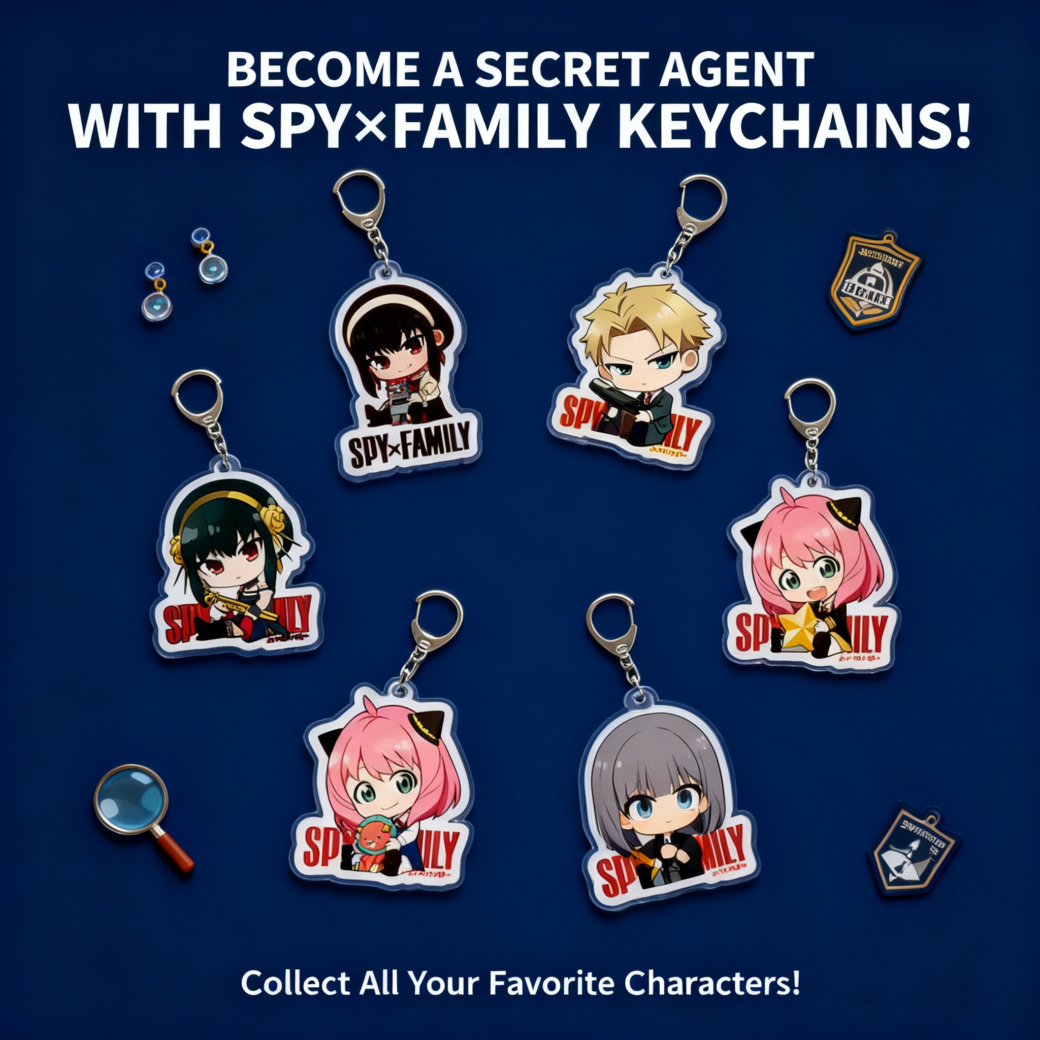 Spy x Family Acrylic Keychain  - Anime Cosplay Yor incelemesi ve fiyatı
