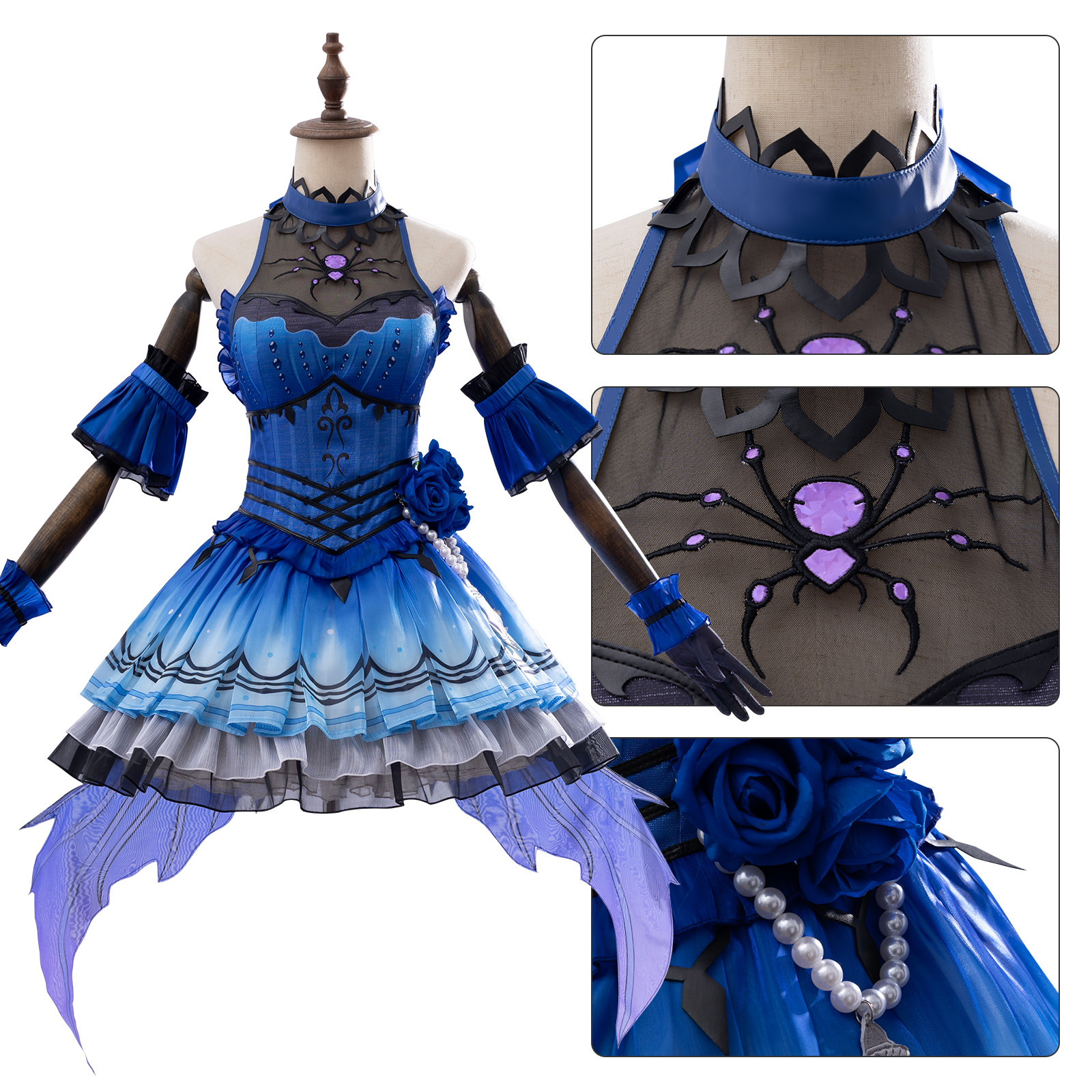 Anime Game Identity V Naiad Co - Anime Cosplay Wig incelemesi ve fiyatı