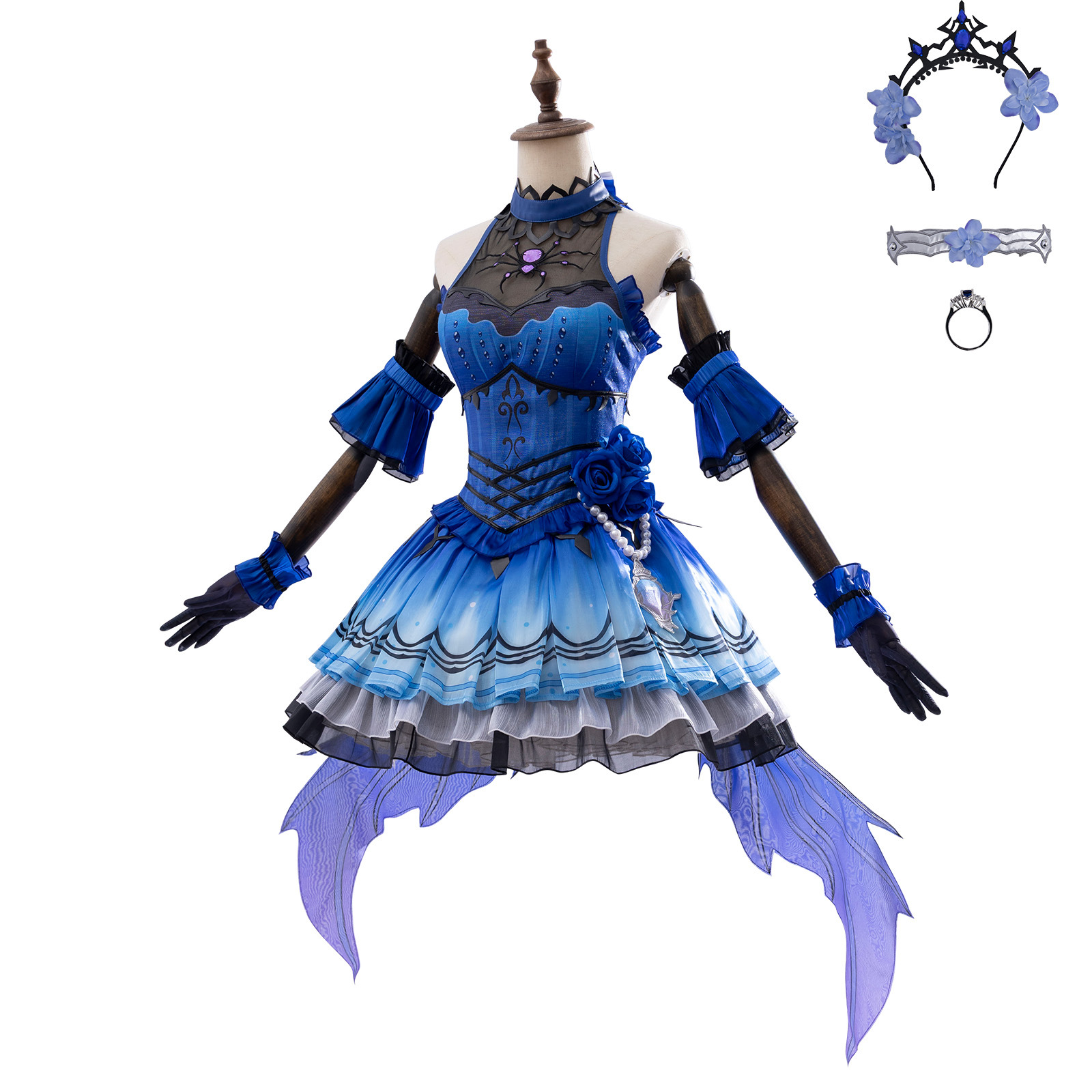 Anime Game Identity V Naiad Co - Anime Cosplay Wig incelemesi ve fiyatı