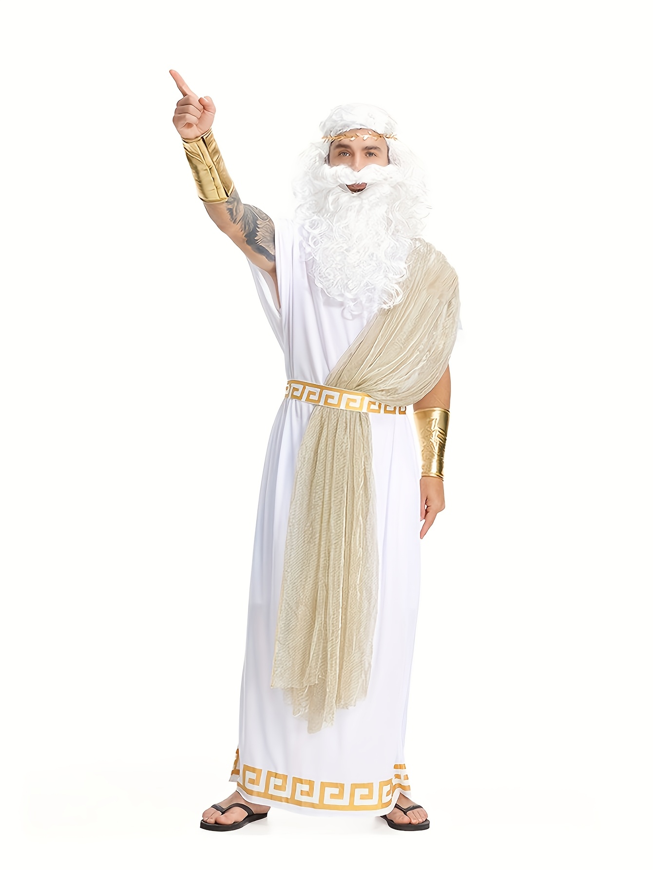 Men Zeus Greek God Costume Anc - Anime Cosplay And Costumes incelemesi ve fiyatı