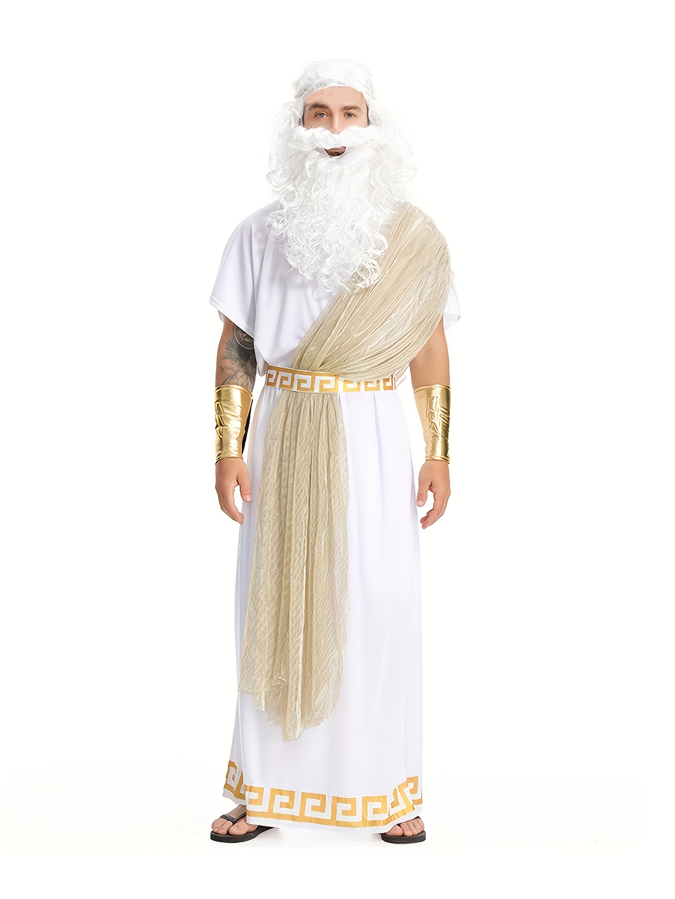 Men Zeus Greek God Costume Anc - Anime Cosplay And Costumes incelemesi ve fiyatı