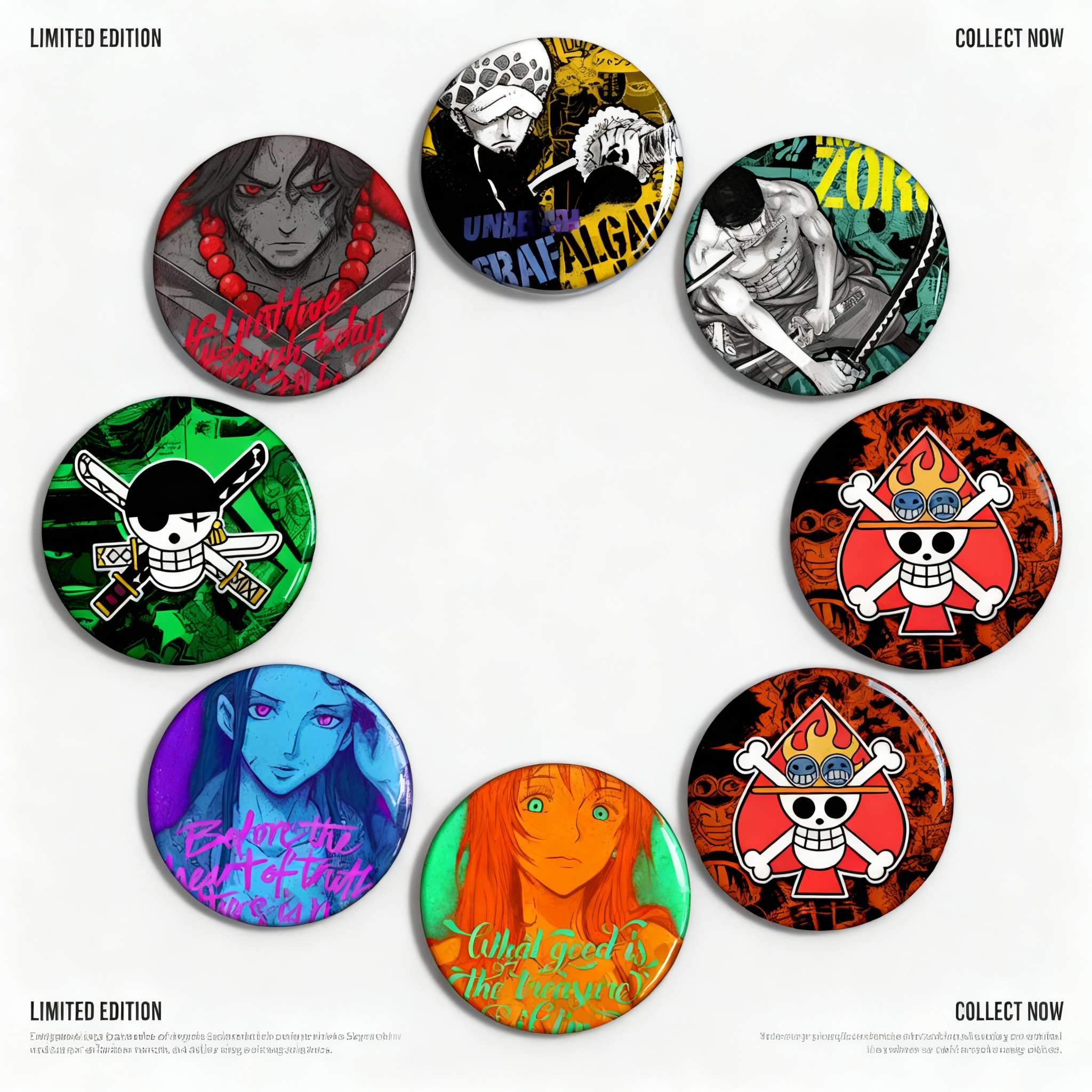 One Piece Anime Badge Metal Pi - Cosplay Anime Zoro incelemesi ve fiyatı