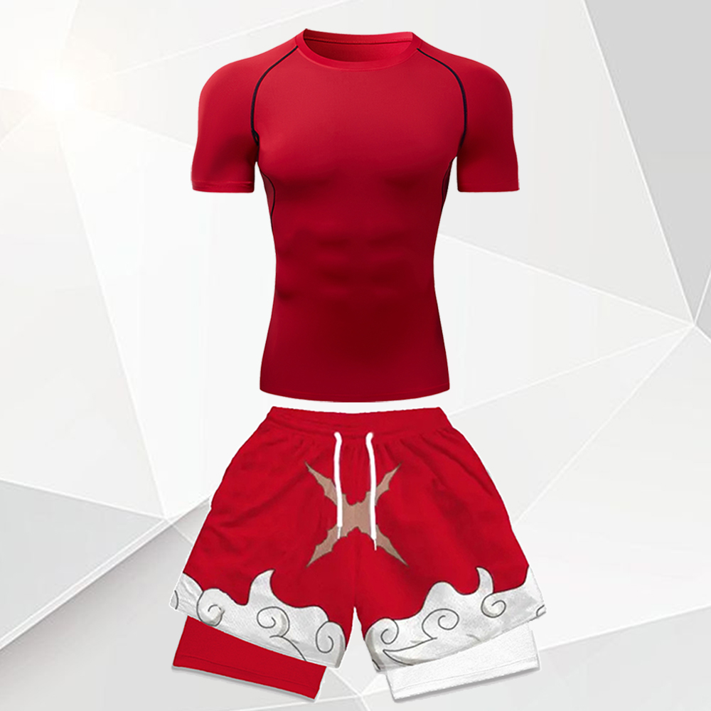 Men's 2Pcs Anime Gym Outfit Wh - Anime & Cosplay Expo Acx 2025 incelemesi ve fiyatı