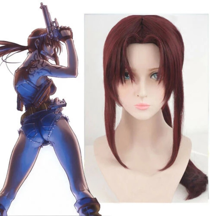 New BLACK LAGOON Rebecca Revy  - Anime Cosplay With Red Hair incelemesi ve fiyatı