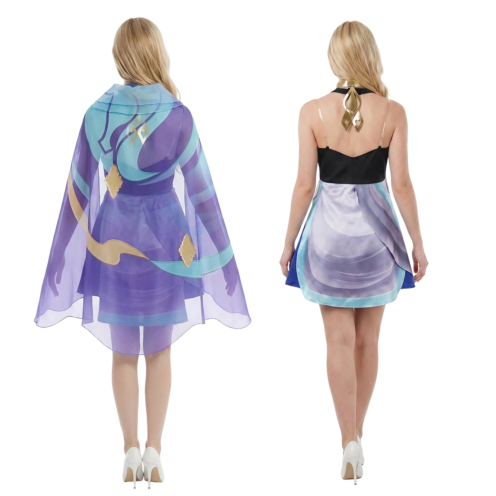 Dolia Dress with Headscarf Cos - Women Anime Cosplay incelemesi ve fiyatı