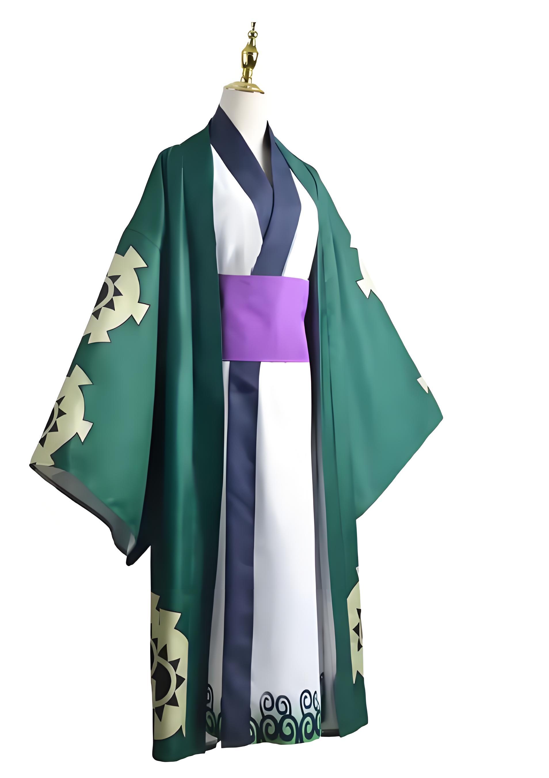 Green Roronoa Zoro Kimono Cosp - Cosplay Anime Zoro incelemesi ve fiyatı