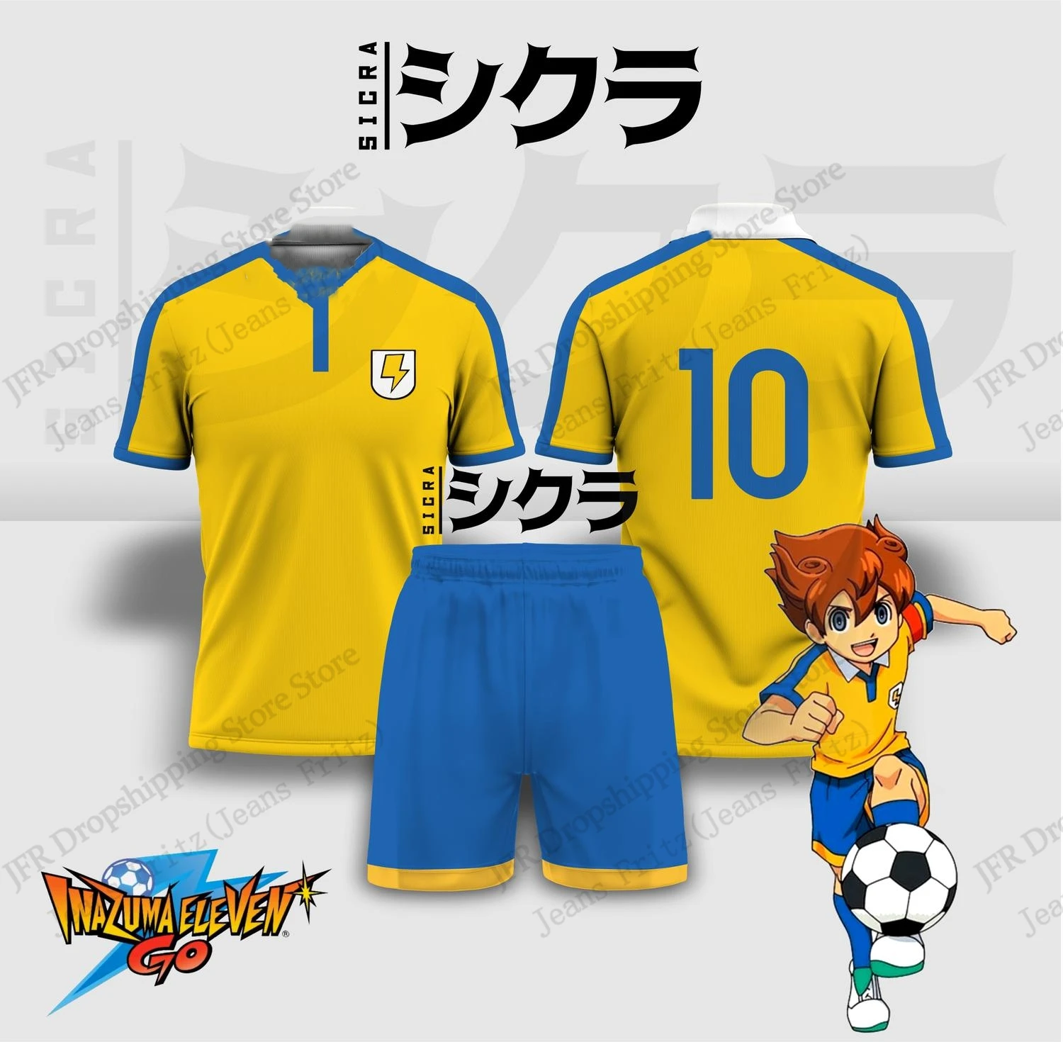 Jersey Set Jersey Inazuma Elev - Anime & Cosplay Expo Acx 2025 incelemesi ve fiyatı