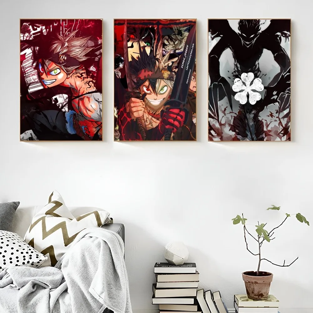 1PC Anime Black Clover Poster  - Black Clover Grimoire incelemesi ve fiyatı