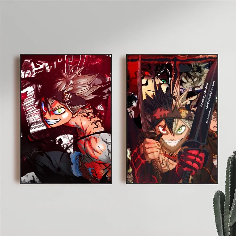 1PC Anime Black Clover Poster  - Black Clover Grimoire incelemesi ve fiyatı